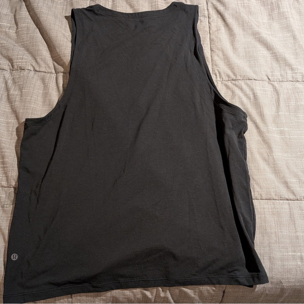 Men's Black Sleeveless Shirt